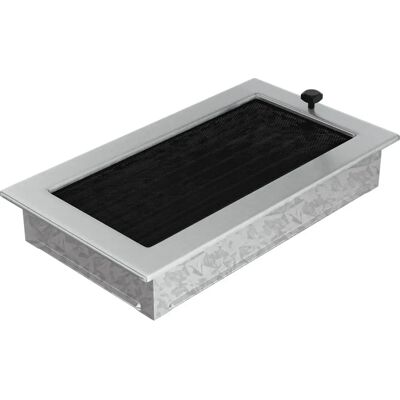Kratki com Cubierta de Ventilación 17x30 Plateada Pulida - Cubierta de Ventilación Kratki com Cubierta de Ventilación 17x30 Plateada Pulida - Cubierta de Ventilación