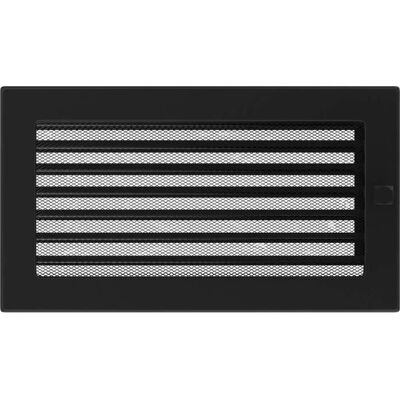 Rejilla de ventilación Kratki 17x30 Negra con persianas ajustables - Rejilla de ventilación Rejilla de ventilación Kratki 17x30 Negra con persianas ajustables - Rejilla de ventilación