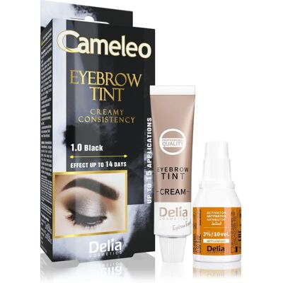 Delia Cosmetics Cameleo Tintura per Sopracciglia Nera - Senza Ammoniaca 15ml Delia Cosmetics Cameleo Tintura per Sopracciglia Nera - Senza Ammoniaca 15ml