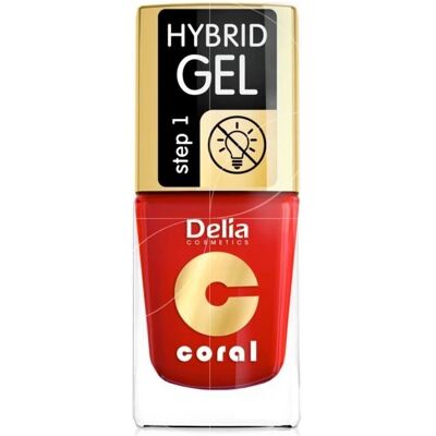 Delia Cosmetics Smalto unghie Coral Hybrid Gel - 11ml Delia Cosmetics Smalto unghie Coral Hybrid Gel - 11ml