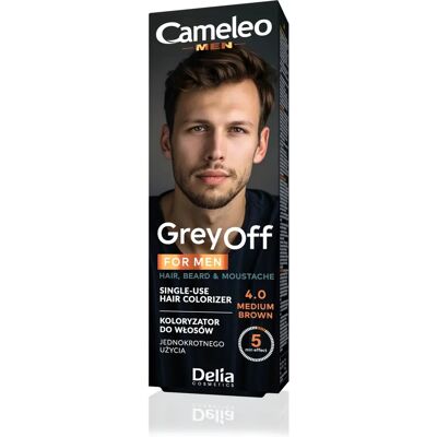 Cameleo Men Colour Cream Light Brown Grey OFF Single-Use Colorizer for Hair Beard Moustache Easy 5 min Application Natural Color Effect 0% Parabens - Pack of 2 Cameleo Men Colour Cream Light Brown Grey OFF Single-Use Colorizer for Hair Beard Moustache Easy 5 min Application Natural Color Effect 0% Parabens - Pack of 2
