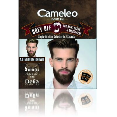 Delia Cosmetics Cameleo Men Châtain Clair - Coloration capillaire - Publicité Delia Cosmetics Cameleo Men Châtain Clair - Coloration capillaire - Publicité