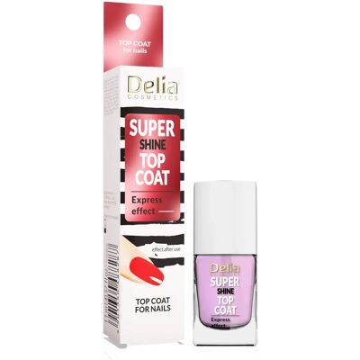 Delia Cosmetics Super Shine Top Coat - Unghie - Alta Lucentezza & Resistenza Delia Cosmetics Super Shine Top Coat - Unghie - Alta Lucentezza & Resistenza