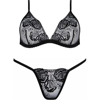 Ensemble de lingerie noire Anaïs Donna - Lingerie set - Publicité Ensemble de lingerie noire Anaïs Donna - Lingerie set - Publicité