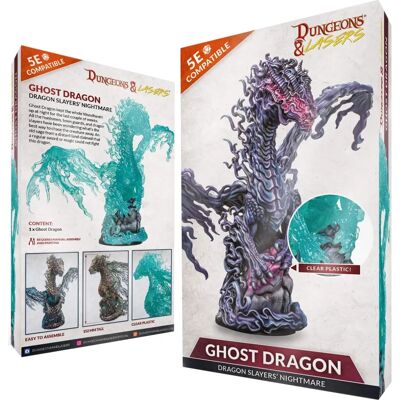 Miniature Dragon Fantôme d'Archon Studio - Modèle en Plastique Transparent - Dungeons & Lasers - Publicité Miniature Dragon Fantôme d'Archon Studio - Modèle en Plastique Transparent - Dungeons & Lasers - Publicité