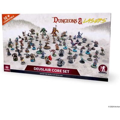 Figurines Dungeons & Lasers - Jeu de rôle - Core set - Publicité Figurines Dungeons & Lasers - Jeu de rôle - Core set - Publicité