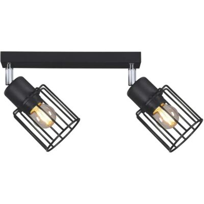 Lampe Plafond Noire KAJA - Projecteurs Réglables - Lampe de Plafond - Publicité Lampe Plafond Noire KAJA - Projecteurs Réglables - Lampe de Plafond - Publicité