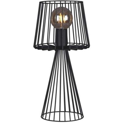 KAJA Czarna Metalowa Lampa Biurkowa - K-4642 - Lampka na Stół KAJA Czarna Metalowa Lampa Biurkowa - K-4642 - Lampka na Stół