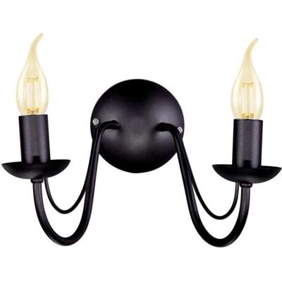 KAJA Lampe Murale Gothique Noire Modèle K-3994 - Applique Murale - Publicité KAJA Lampe Murale Gothique Noire Modèle K-3994 - Applique Murale - Publicité