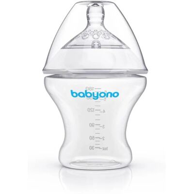 BabyOno Take Care Babyflasche - Anti-Kolik, 180 ml, Natürlich BabyOno Take Care Babyflasche - Anti-Kolik, 180 ml, Natürlich