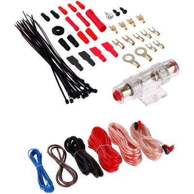 Kit de cabos de áudio para carro Peiying ZLA0413 - 6m, 8mm² Kit de cabos de áudio para carro Peiying ZLA0413 - 6m, 8mm²