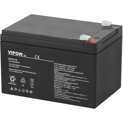 Vipow 12V 12Ah Gelová Baterie - Baterie Vipow 12V 12Ah Gelová Baterie - Baterie