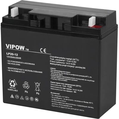 Vipow Gelová Baterie 12V 20Ah - Baterie Vipow Gelová Baterie 12V 20Ah - Baterie