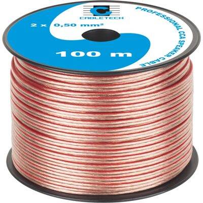 Cabletech 0,50mm 100m Cavo altoparlanti - Cavo audio Cabletech 0,50mm 100m Cavo altoparlanti - Cavo audio