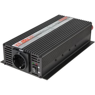 Kemot Kemot Rebel Měnič - 24V/230V 1000W - Modifikovaná sinusová vlna - Německý Kemot Kemot Rebel Měnič - 24V/230V 1000W - Modifikovaná sinusová vlna - Německý
