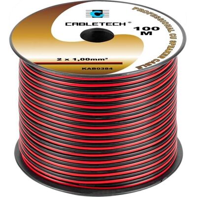 GOODBABY 1,0mm Schwarz-Rot Lautsprecherkabel - Lautsprecherkabel GOODBABY 1,0mm Schwarz-Rot Lautsprecherkabel - Lautsprecherkabel
