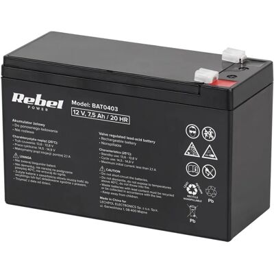 MaxPower Batterie 12V 7,5Ah - Type de batterie - Publicité MaxPower Batterie 12V 7,5Ah - Type de batterie - Publicité