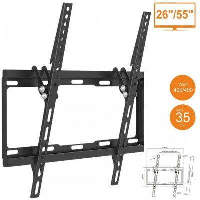 Cabletech UCH154 - Verstellbare TV Wandhalterung für 26-55 Zoll, Max 35kg Cabletech UCH154 - Verstellbare TV Wandhalterung für 26-55 Zoll, Max 35kg