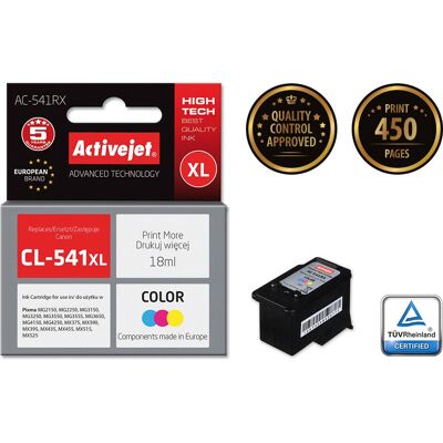 Activejet AC-541RX Ciano Magenta Amarelo cartucho de tinta - Jato de tinta, 18ml, OEM Activejet AC-541RX Ciano Magenta Amarelo cartucho de tinta - Jato de tinta, 18ml, OEM