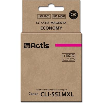 Cartouche d'encre Magenta Actis KC-551M - Compatible Canon Pixma Cartouche d'encre Magenta Actis KC-551M - Compatible Canon Pixma