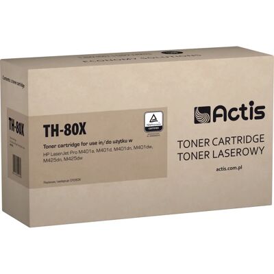 Toner Noir Actis TH-80X - Cartouche laser pour HP Pro 400 Toner Noir Actis TH-80X - Cartouche laser pour HP Pro 400