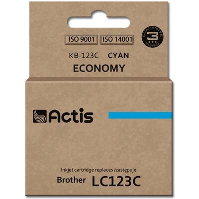 Actis KB-123C Cartouche d'encre Cyan - Débit Standard - Compatible Imprimante Actis KB-123C Cartouche d'encre Cyan - Débit Standard - Compatible Imprimante
