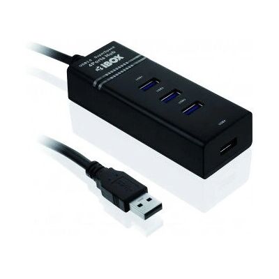 iBox IUH3FB Hub USB - 4 Puertos, 5 Gbit/s, Negro iBox IUH3FB Hub USB - 4 Puertos, 5 Gbit/s, Negro
