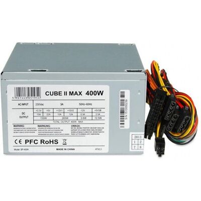 Τροφοδοτικό iBox CUBE II - 400W, Ασημί, Πλάγιος εξαερισμός Τροφοδοτικό iBox CUBE II - 400W, Ασημί, Πλάγιος εξαερισμός