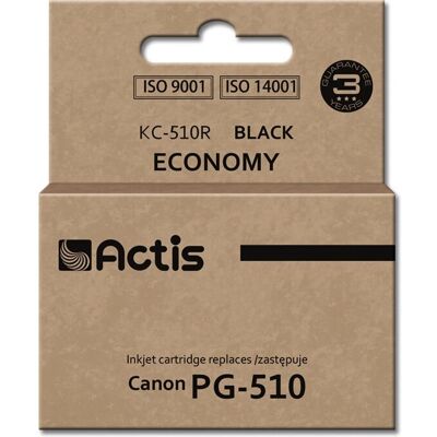 Cartouche d'encre Actis KC-510R - Noir - Rendement standard Cartouche d'encre Actis KC-510R - Noir - Rendement standard