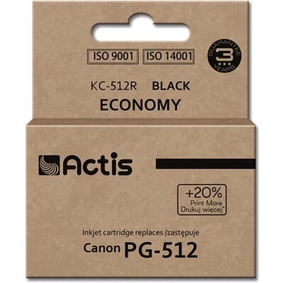 Cartouche d'encre Actis KC-512R - Canon PG-512 - Noir - 15ml - Original Cartouche d'encre Actis KC-512R - Canon PG-512 - Noir - 15ml - Original