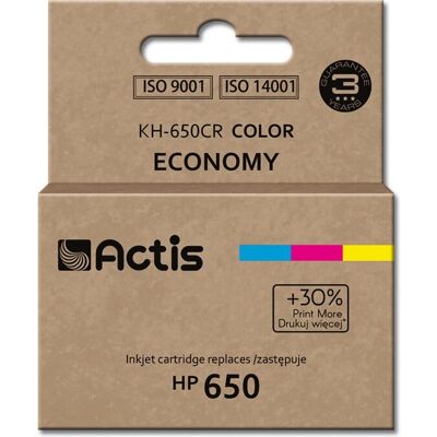 Cartucho de Tinta Actis KH-650CR - Ciano/Magenta/Amarelo - Jet de tinta - 18ml Cartucho de Tinta Actis KH-650CR - Ciano/Magenta/Amarelo - Jet de tinta - 18ml