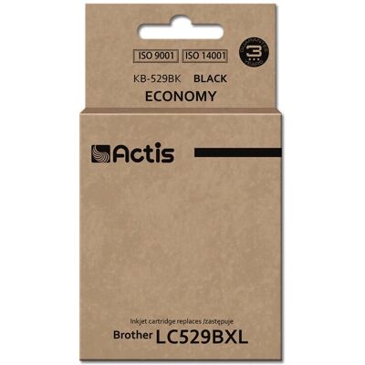 Cartouche d'encre Actis KB-529BK - Noir - Débit standard - 58ml Cartouche d'encre Actis KB-529BK - Noir - Débit standard - 58ml