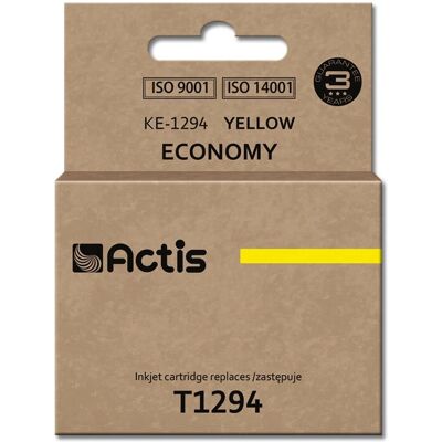 Cartouche d'encre Jaune Actis KE-1294 - Originale, 15ml, Compatible Epson Cartouche d'encre Jaune Actis KE-1294 - Originale, 15ml, Compatible Epson