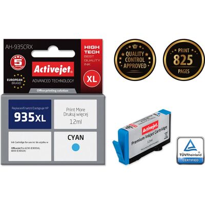 Activejet AH-935CRX Cyan Tintenpatrone - Hohe Reichweite Activejet AH-935CRX Cyan Tintenpatrone - Hohe Reichweite
