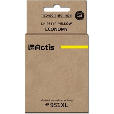 Cartouche d'encre jaune Actis KH-951YR - Compatible HP 951XL CN048AE - 25ml Cartouche d'encre jaune Actis KH-951YR - Compatible HP 951XL CN048AE - 25ml