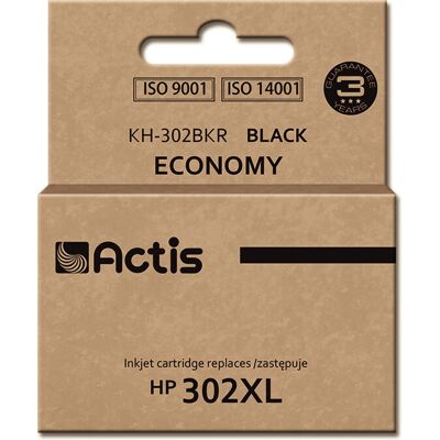 Cartucho de tinta preta Actis HP 302XL - Alta rendimento - Substituição Cartucho de tinta preta Actis HP 302XL - Alta rendimento - Substituição