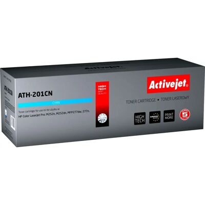 Cartouche de toner cyan Activejet ATH-201CN - Accessoire d'imprimante Cartouche de toner cyan Activejet ATH-201CN - Accessoire d'imprimante