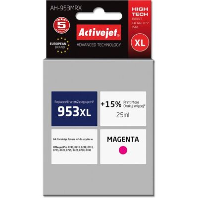 Activejet HP 953XL Magenta Tintenpatrone - Hochleistung Activejet HP 953XL Magenta Tintenpatrone - Hochleistung