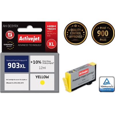 Activejet AH-903YRX Cartouche d'Encre Jaune Haute Capacité - Cartouche d'Encre Activejet AH-903YRX Cartouche d'Encre Jaune Haute Capacité - Cartouche d'Encre