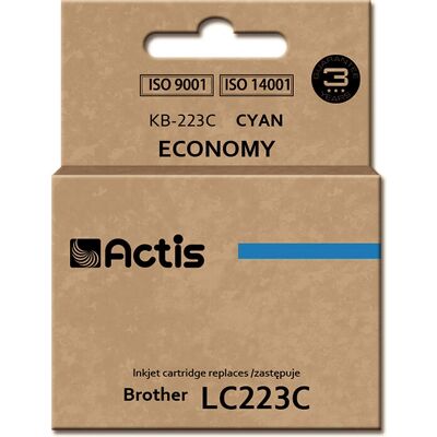 Actis Cyan Tintenpatrone - Kompatibel mit Brother LC223C - 10 ml Actis Cyan Tintenpatrone - Kompatibel mit Brother LC223C - 10 ml
