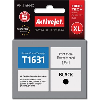 Activejet AE-16BNX Tintenpatrone - Hochleistungsschwarz Activejet AE-16BNX Tintenpatrone - Hochleistungsschwarz