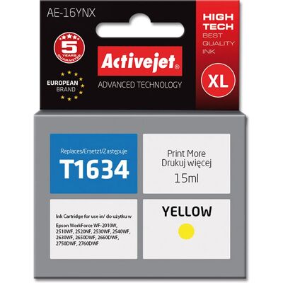 Cartouche d'encre jaune Activejet AE-16YNX - Cartouche d'encre Cartouche d'encre jaune Activejet AE-16YNX - Cartouche d'encre