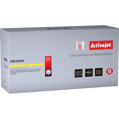 Cartucho de toner a laser amarelo Activejet ATB-426YN - Acessório para impressora Cartucho de toner a laser amarelo Activejet ATB-426YN - Acessório para impressora