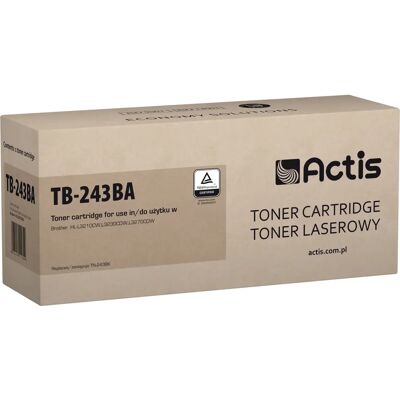 Toner Actis TB-243BA Noir - Compatible Brother - 1000 Pages Toner Actis TB-243BA Noir - Compatible Brother - 1000 Pages
