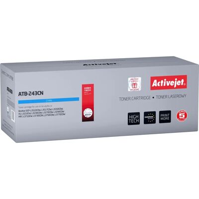 Toner Activejet ATB-243CN Ciano - Acessório para Impressora Toner Activejet ATB-243CN Ciano - Acessório para Impressora