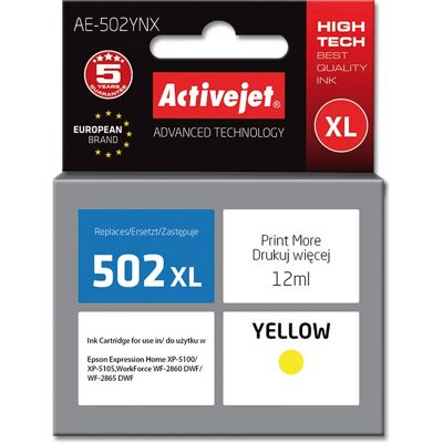 Cartouche d'encre jaune Activejet AE-502YNX - Cartouche d'encre Cartouche d'encre jaune Activejet AE-502YNX - Cartouche d'encre