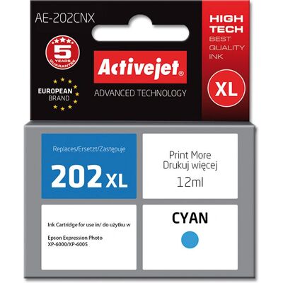Tusz Cyan Activejet AE-202CNX - Wysoka wydajność Tusz Cyan Activejet AE-202CNX - Wysoka wydajność