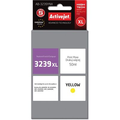 Cartuccia di Inchiostro Gialla Activejet - Compatibile Alta (XL) Rendimento - Brother LC3239XLY Cartuccia di Inchiostro Gialla Activejet - Compatibile Alta (XL) Rendimento - Brother LC3239XLY