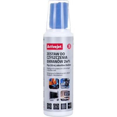 Kit de nettoyage écran 2-en-1 Activejet AOC-269 - 250ml Kit de nettoyage écran 2-en-1 Activejet AOC-269 - 250ml