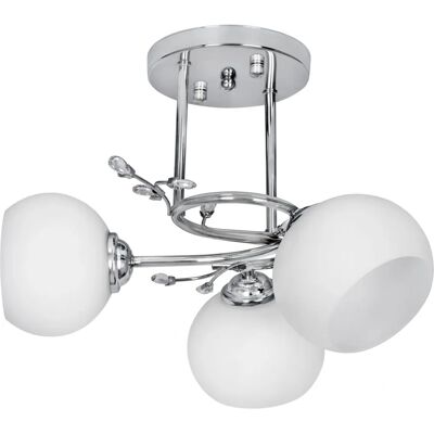 Lámpara de Techo Activejet AJE-IRMA 3P - Moderna, Plata Blanca, E27 Lámpara de Techo Activejet AJE-IRMA 3P - Moderna, Plata Blanca, E27